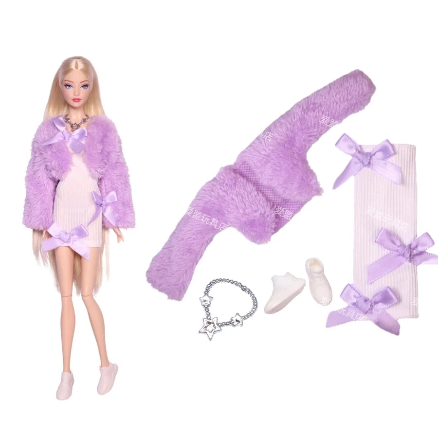 Doll Clothes for 30CM Barbie – Short Skirt, Outer Garment, Pants & Shoes Accessories