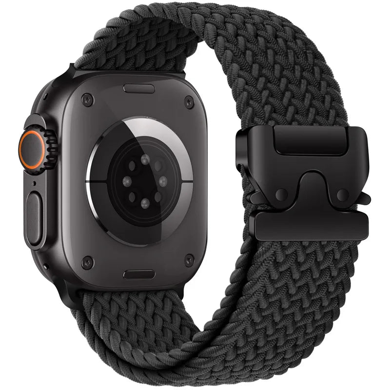Parachute Braided Strap for Apple Watch – Compatible with 46mm, 45mm, 44mm, 41mm, Series 10/9/8, SE, Ultra 2, 49mm