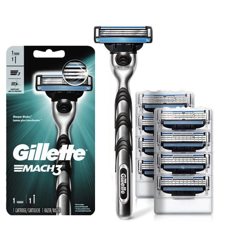 Gillette MACH 3 Men's Razor - 3-Layer Blades for Fast, Smooth Shaving and Beard Cutting