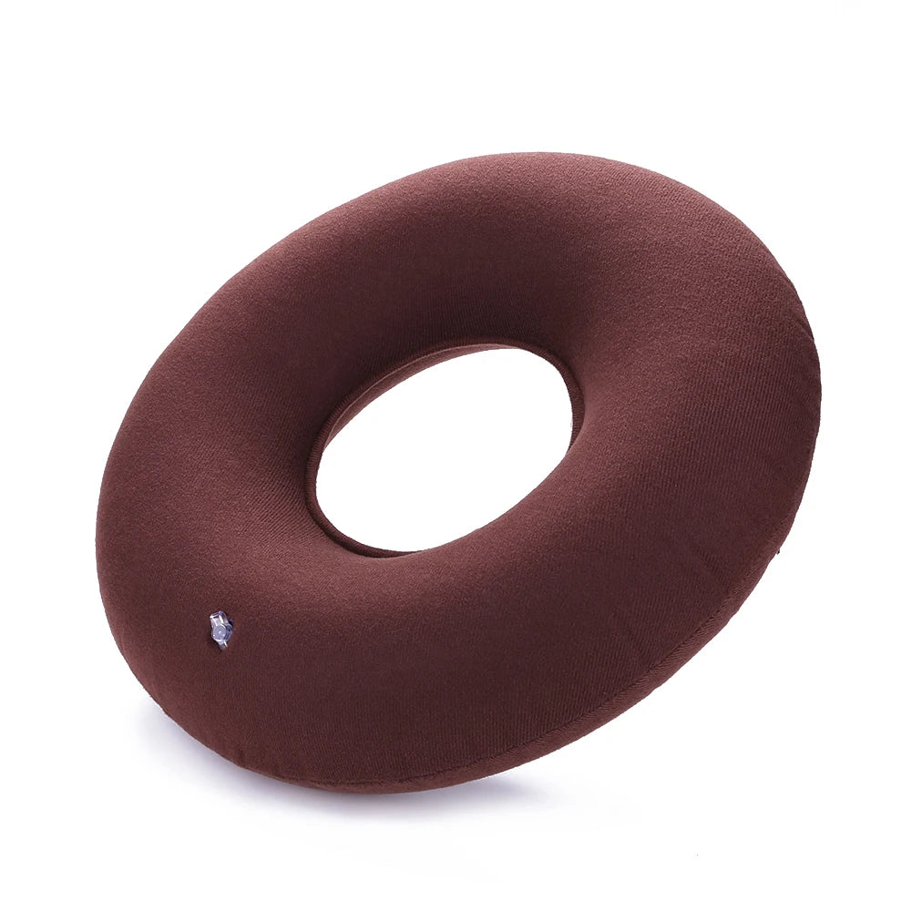 35cm Medical Donut Cushion – Hip Support & Tailbone Pain Relief Seat Pad for Hemorrhoids, Anti-Bedsore Pillow with Pump
