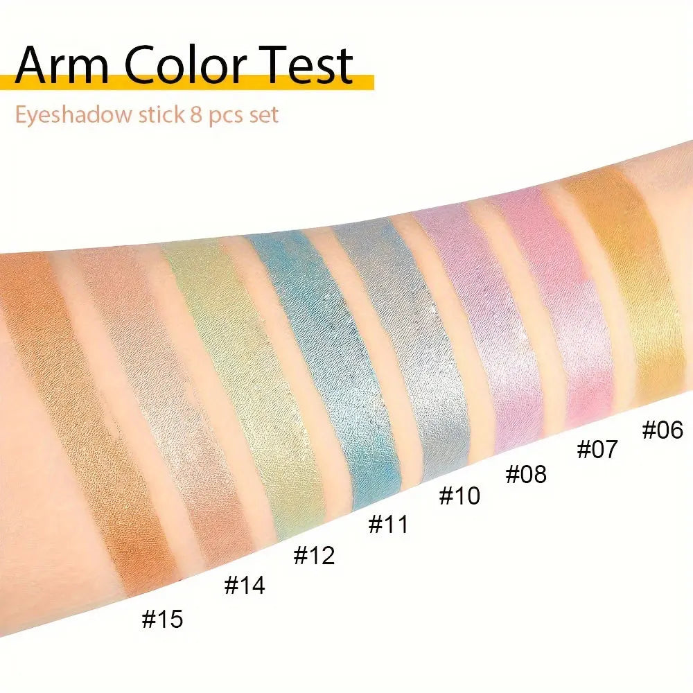 16-Color Pearlescent Eyeliner – Glitter Waterproof, Long-Lasting Non-Smudge Eye Makeup