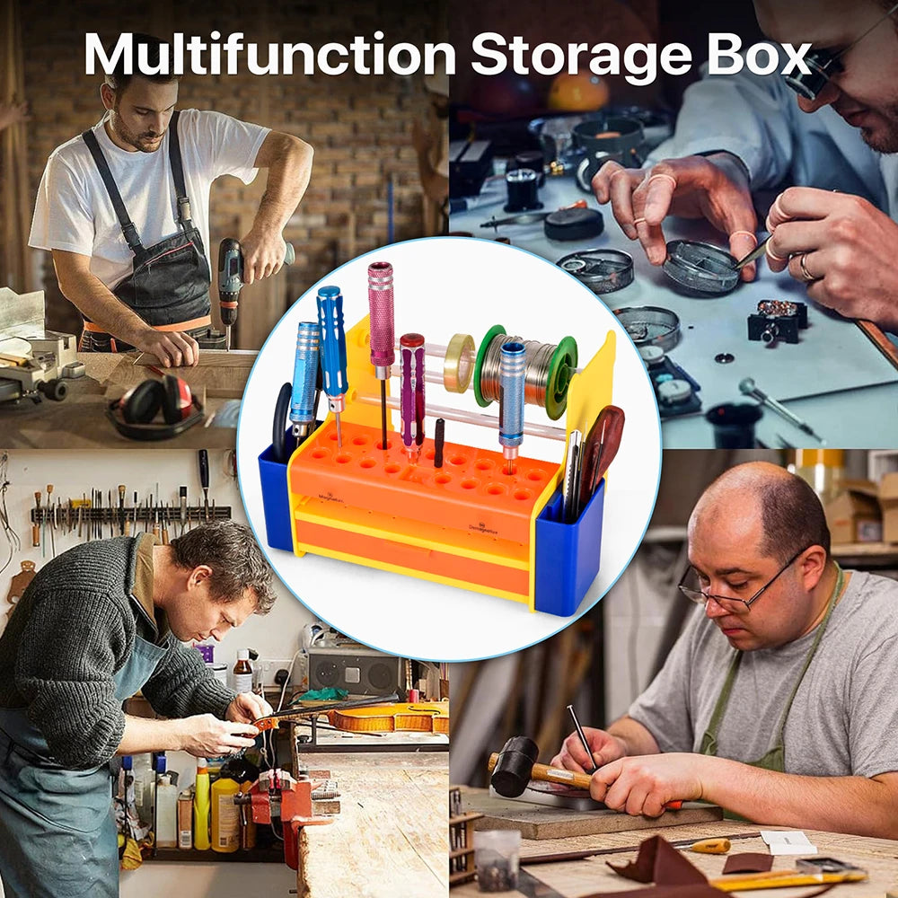 9IMOD Screwdriver Storage Rack – Multifunctional Organizer for RC Repair Tools, Hex & Cross Driver Desktop Stand