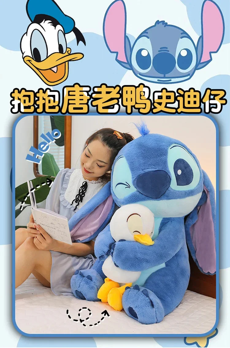 30/45cm Disney Stitch & Lilo Plush Dolls – Cute Donald Duck Stuffed Toys for Kids’ Birthday Gifts & Home Decoration
