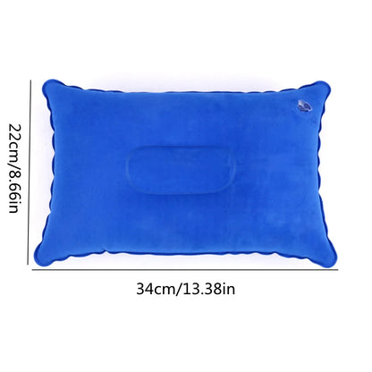 U-Shaped Inflatable Travel Pillow - Portable Air Neck Support Cushion, Comfortable Sleeping, Press-to-Inflate Design