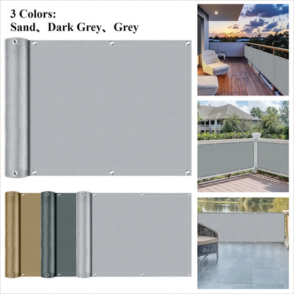 Balcony Privacy Screen – Waterproof UV Protection Shade Cloth for Patio, Garden & Pool