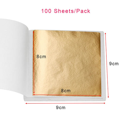 100-200 Sheets Imitation Gold Foil Paper – Gilding DIY Epoxy Resin Jewelry Making & Craft Decoration