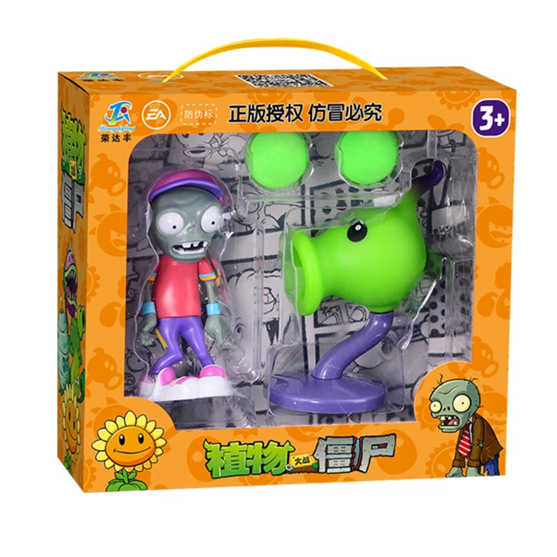 Plants vs Zombies 2 Toy Figure Set – Mechanical Shark & Wild West Gargantuar Game Character Collectible Gift