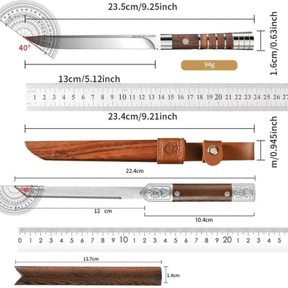 M390 Stainless Steel Meat Cutting Knife Set – 62 HRC Ultra-Sharp Butcher Knives for Meat and Fruit Preparation