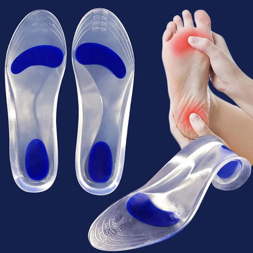 Orthopedic Arch Support Insoles - Shock Absorbing Shoe Inserts for Men & Women with Flat Foot Support