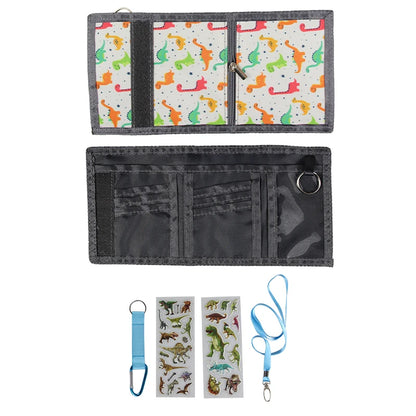 Kids Trifold Casual Wallet – Multifunctional Youth Wallet with Zipper Coin Pocket & Card Holders, Perfect Gift for Children