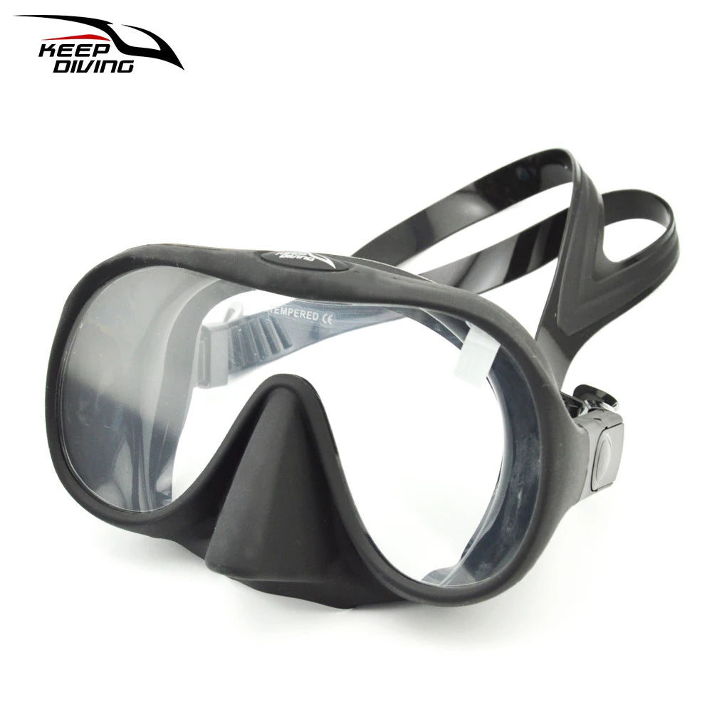 Professional Diving Mask for Scuba & Free Diving – Anti-Fog Snorkeling Goggles for Underwater Fishing Adults