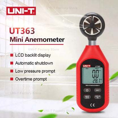 UNI-T Digital Meter Series - UT383/BT Light Meter, UT363/BT Anemometer, UT353/BT Sound Meter & UT333/BT Temperature Humidity Meter
