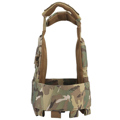 FCPC Tactical Vest Ferro – Lightweight Folding Airsoft Plate Carrier with Breathable Design, Portable Hunting Mag Pouch & Army Equipment