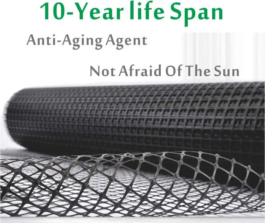 Black Plastic Leakproof Mesh Net – Garden Safety Fence for Cats, Pets, Chickens, Ducks, Balcony & Stair Protection