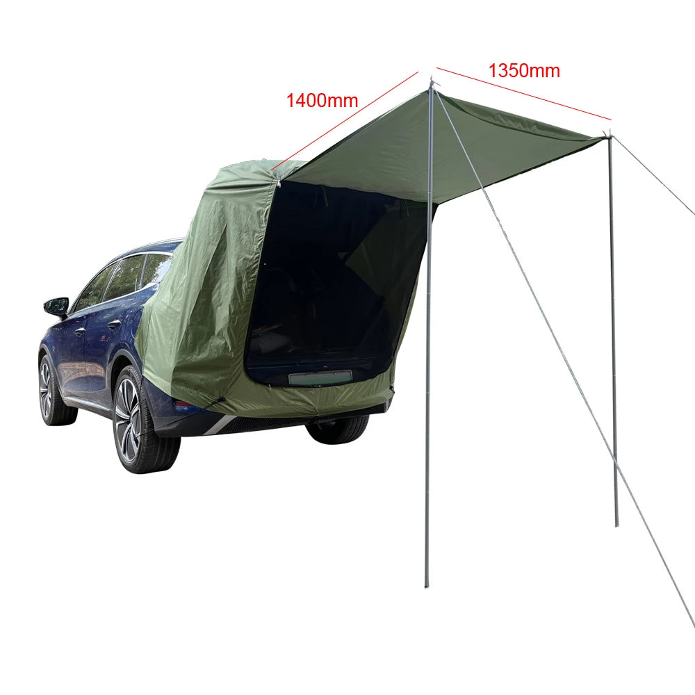 Outdoor Car Rear Tent – Picnic & Camping Canopy, Sunshine-Proof, Rain-Proof Car Rear Extension Tent