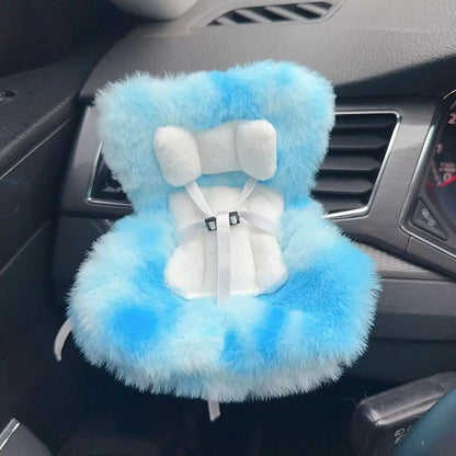 17cm Doll Seat Mini Sofa – Labubu Car Air Outlet Decoration & Doll Accessory Gift