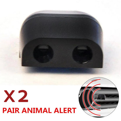 2pcs Car Ultrasonic Animal Repellent – Sonic Whistle Safety Alarm, Grille-Mount Deer & Wildlife Sound Repeller