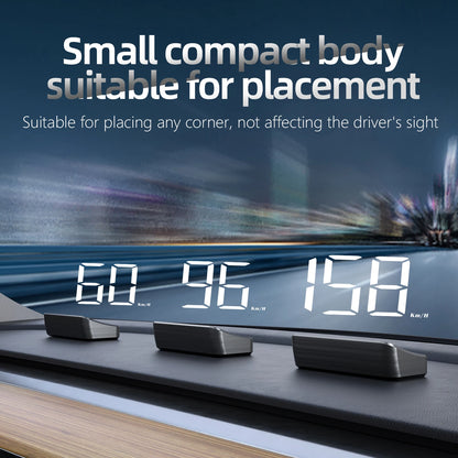 Car Head-Up Display M2 – HD GPS Speedometer, Digital Speed KMH Projector for All Cars, Auto Electronics Accessories