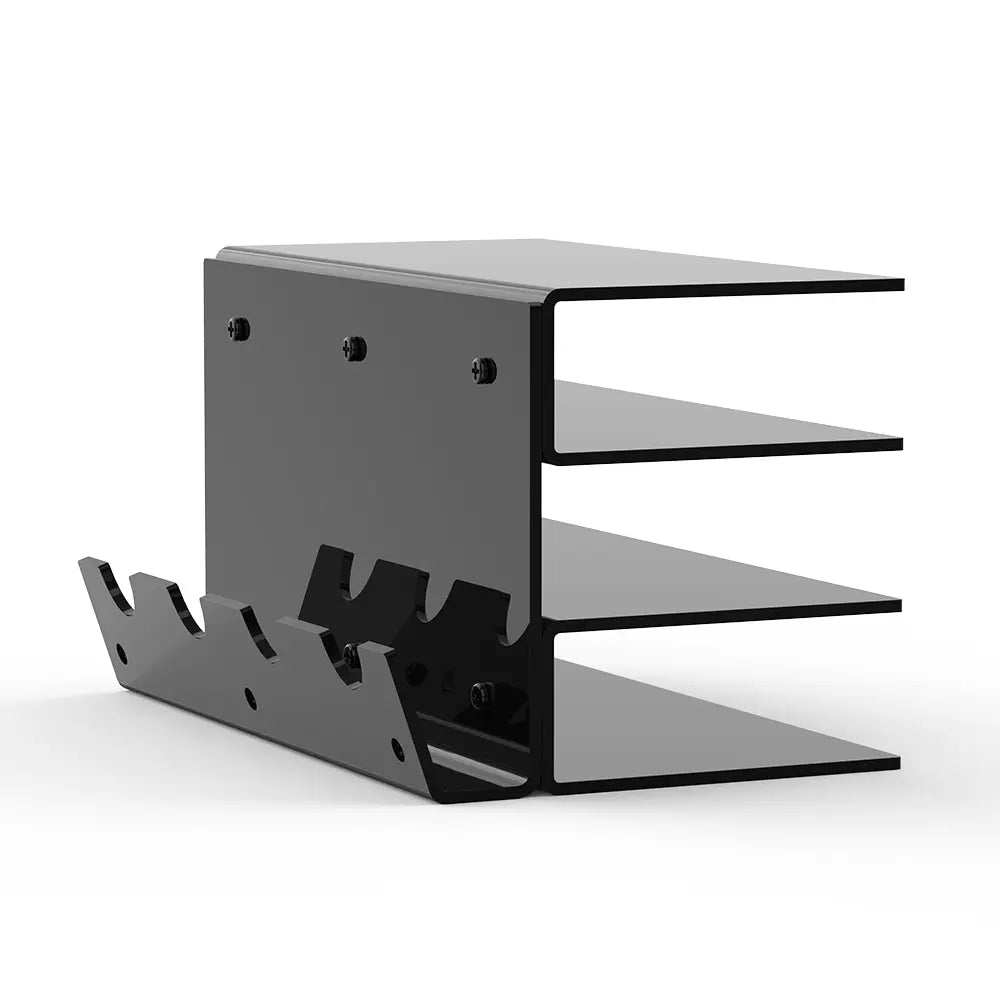 3-Tier Acrylic Keyboard & Mouse Organizer – Desktop Storage Stand for Study Room & Office