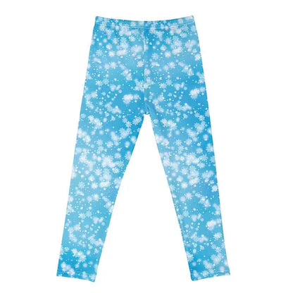 Kids Girls Cartoon Print Leggings – Soft Milk Silk Casual Stretch Sports Pants for Baby Girls Comfortable Trousers 4–12Y