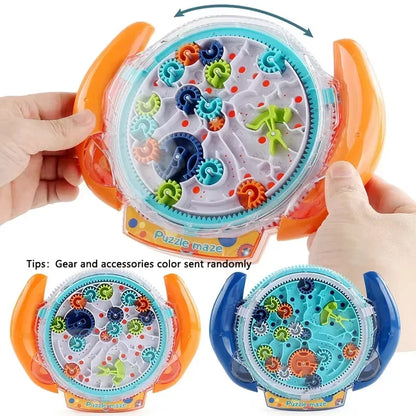3D Transparent Maze Puzzle Cube - Creative Rolling Ball Speed Cube Stress Relief Toy for Kids