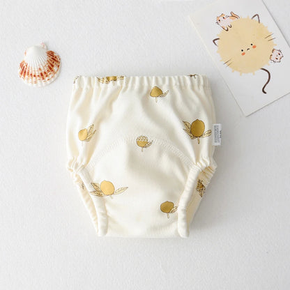 Baby Training Pants – Washable Cotton Diaper Underwear with Cute Patterns, Breathable Summer Learning Trousers