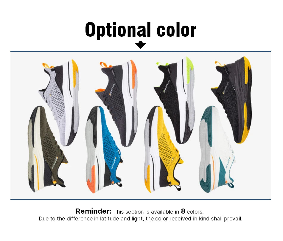 Baasploa Lightweight Running Shoes for Men - 2023 Designer Mesh Lace-Up Sneakers for Outdoor Sports