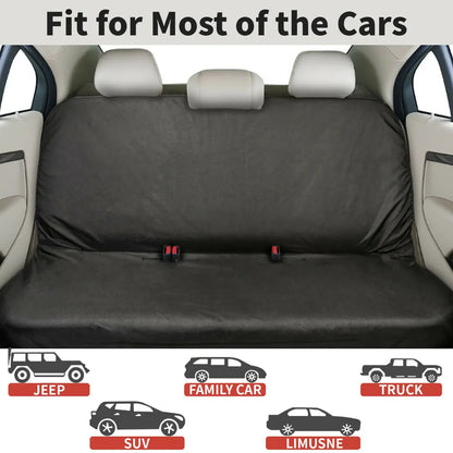 Universal Heavy-Duty Waterproof Rear Seat Cover - Pet Dog Protector for Cars, Spill and Scratch-Resistant Back Seat Shield