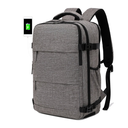 Travel Backpack with 15.6-Inch Laptop Compartment - Waterproof Design and Shoe Storage, Unisex Backpack