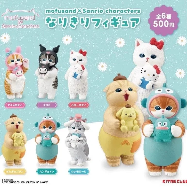 Kawaii Sanrio Style Blind Box Figures - Hello Kitty Kuromi Pompompurin Cat Anime Doll Collectible Toy Ornament Gift