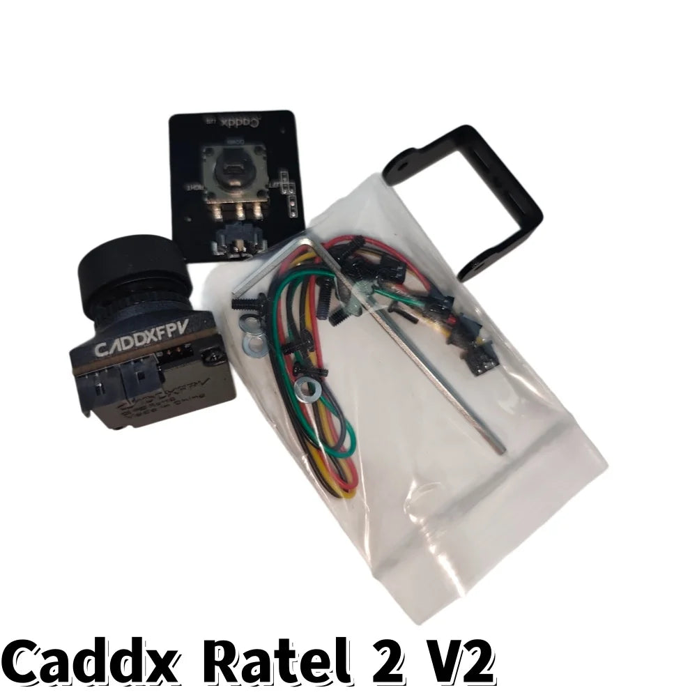 Caddx Ratel 2 V2 FPV Camera – 19×19mm Racing Drone Camera with 2.1mm Lens, Super WDR, NTSC/PAL Switchable (16:9 / 4:3)
