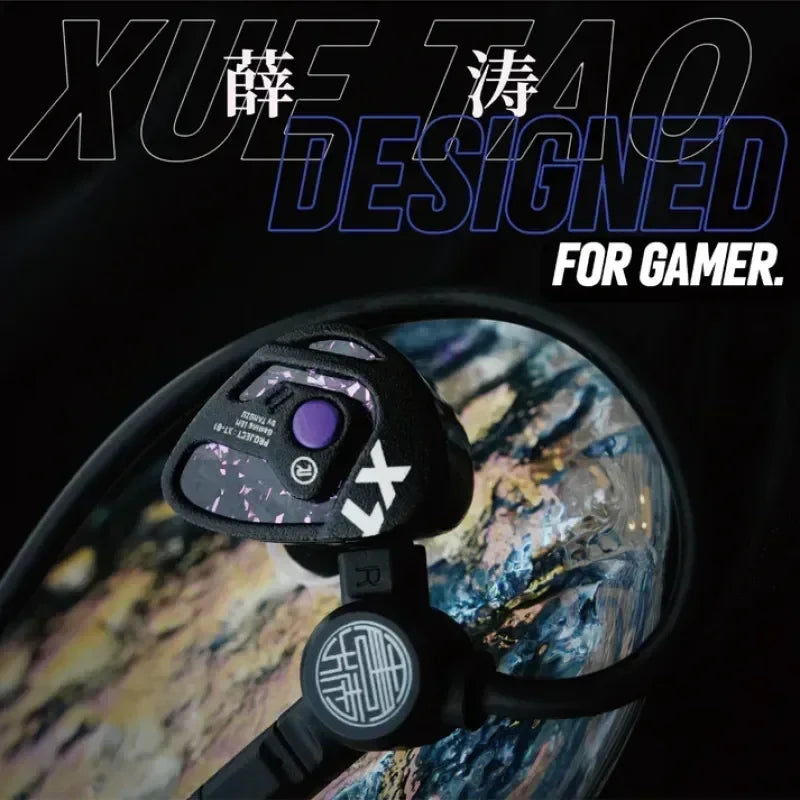 TANGZU X Angelears AE101 In-Ear Monitor - Purple 10mm Glass Diaphragm Dynamic Driver Gaming Earphones