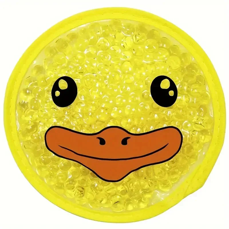 Reusable Cartoon Gel Ice Pack - Hot & Cold Compress for Elbow, Knee, Toothache & First Aid