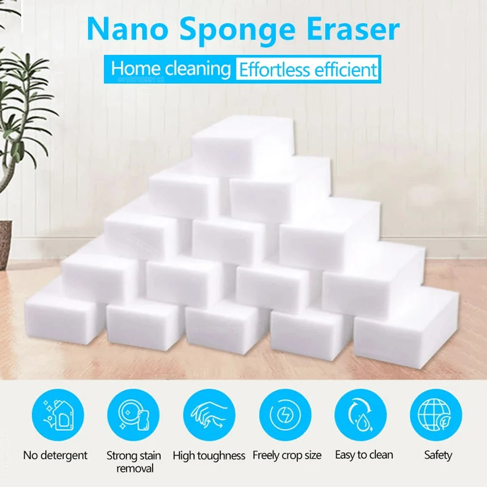 Melamine Sponge Magic Eraser Cleaner - Cleaning Sponges for Kitchen and Bathroom - 1062cm - Set of Household Cleaning Tools