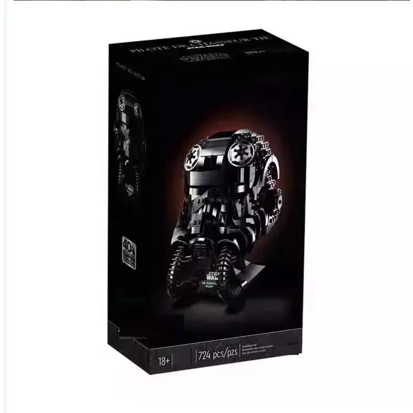 75274 SpaceShip TIE Fighter Pilot Helmet Building Blocks — Classic Battle Model — Kids Christmas Gift