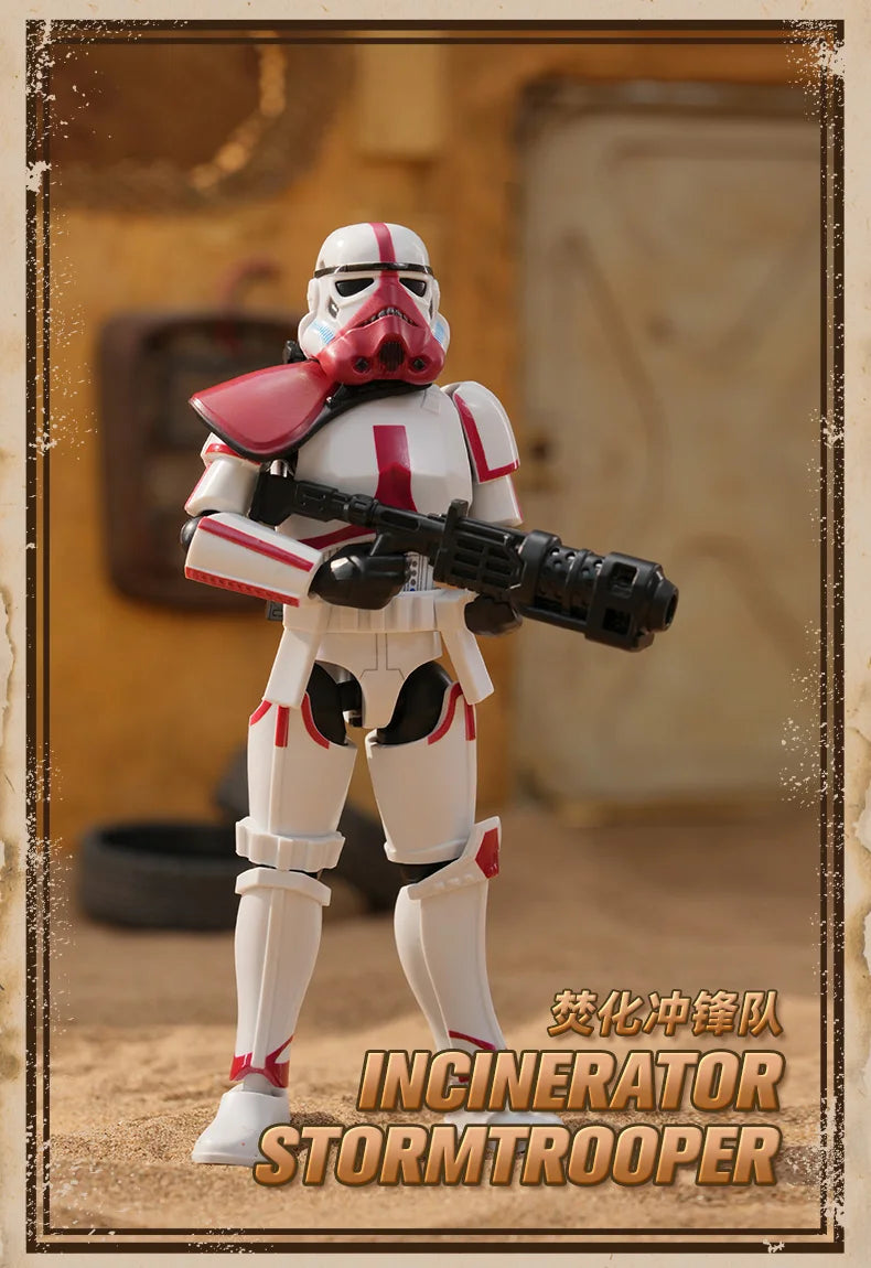 BLOKEES GV01 Star Wars Mandalorian Action Figure – Mando Djarin, Grogu, Boba Fett & Stormtrooper Collectible Toy Gift
