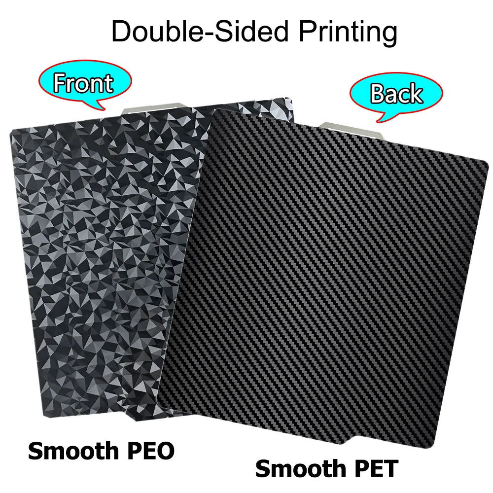 Smooth PEI Build Plate for Bambu Lab X1C, P1P, P1S & A1 – PEO/PET Heatbed Platform for 3D Printer Printing Surface