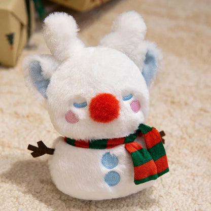 Bathrobe Bear & Rabbit Plush Toy Backpack Charm – Cute Cartoon Plush Gift for Birthday & Christmas
