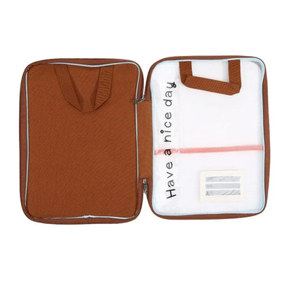 Large Capacity Waterproof Handheld Study Bag – Transparent PVC Exam & Test Paper Storage for Elementary School
