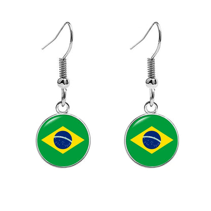 France National Flag Earrings - Multicolor Country Flag Jewelry for Women, Travel Pride & Celebration Gifts