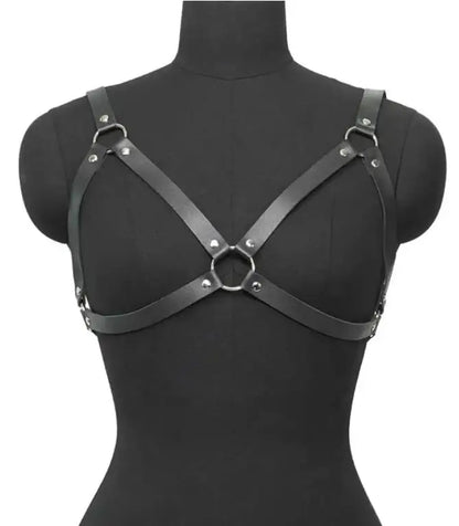 Sexy Leather Leg Harness Garter Belt – Thigh Lingerie for Gothic, Fetish & Festival Wear