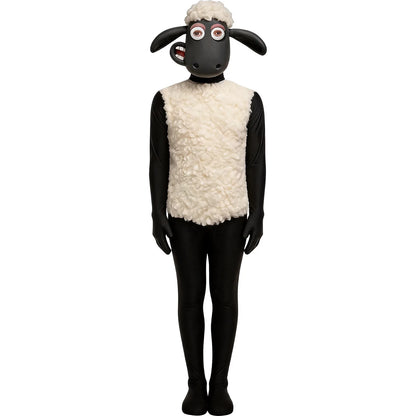 Shaun Sheep Cosplay Jumpsuit - Funny Black Sheep Hooded Costume for Halloween & Animal Parties