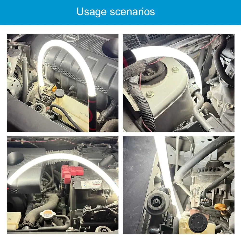 Bendable LED Flashlight - Rechargeable High-Lumen Flexible Work Light for Mechanics & Auto Repair