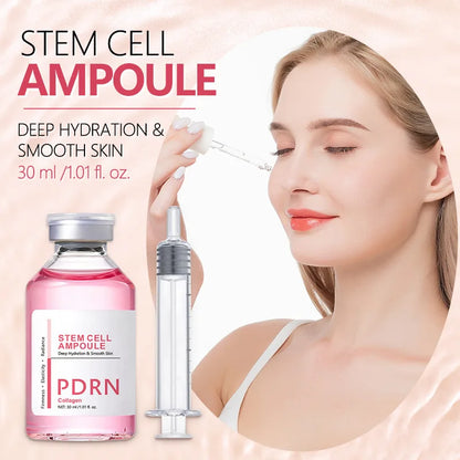 PDRN Stem Cell Serum Ampoule - Collagen Moisturizing Essence for Hydrated, Radiant-Looking Skin and Fine Line Care