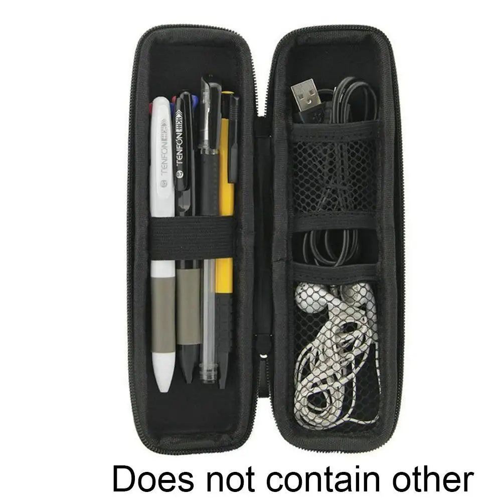 Black EVA Hard Shell Stylus Pen Pencil Case: Protective Holder with Carrying Box - Storage Container for Ballpoint Pens, Stylus, and More