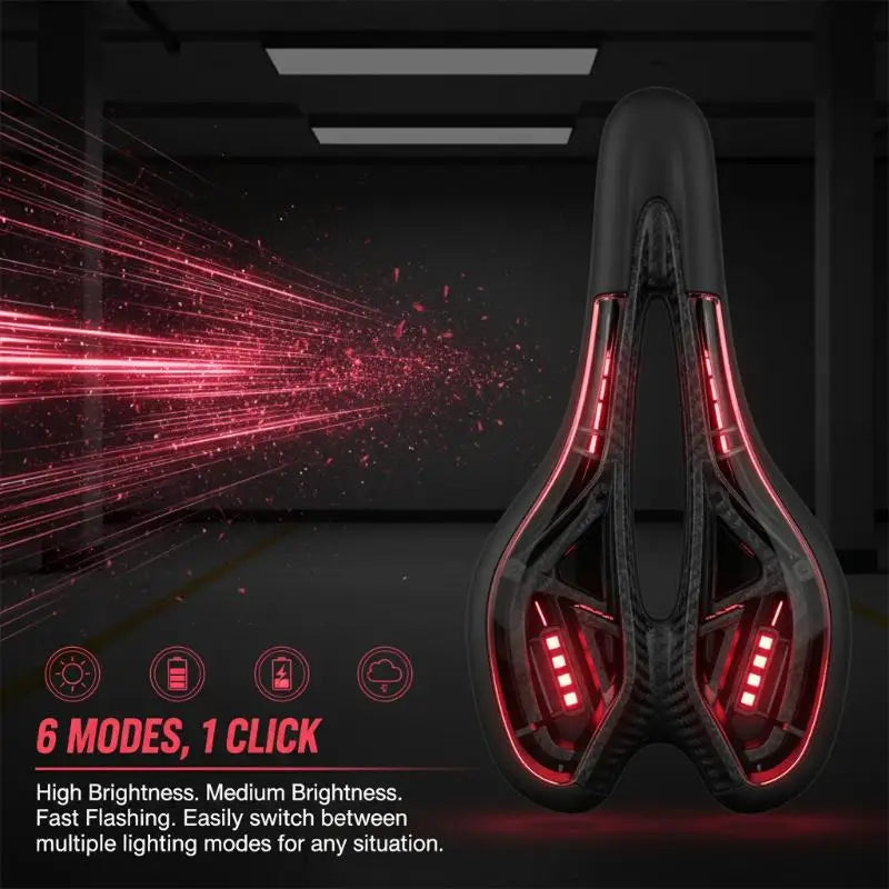 USB Rechargeable Bicycle Taillight - Soft Breathable Rear Warning Light for Road and Mountain Bikes