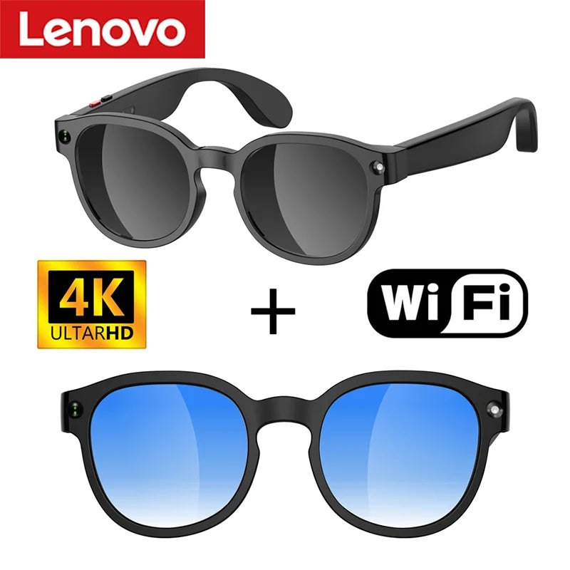 Lenovo AI Smart Glasses - 8MP HD Camera 4K Video Recording AI Translation Bluetooth Music & Smart Sunglasses 2026