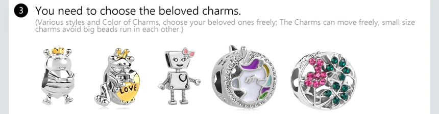 Europe 925 Silver Family Charm Pendant - Boy, Girl, Mom & Sisters Bead for Pandora Bracelet, Sparkling Dangle Jewelry