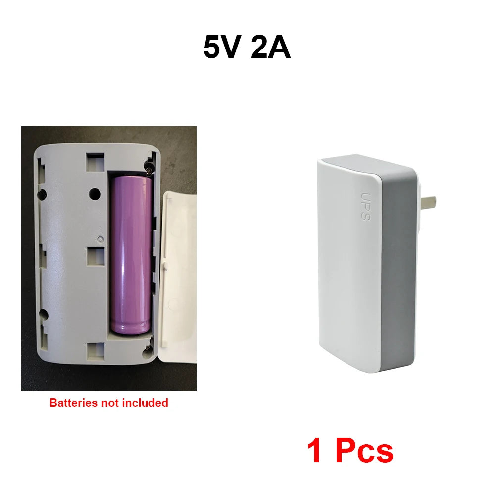 UPS Security Camera Power Cable - 12V 2A Backup Power Supply for CCTV During Power Outages, Battery Not Included