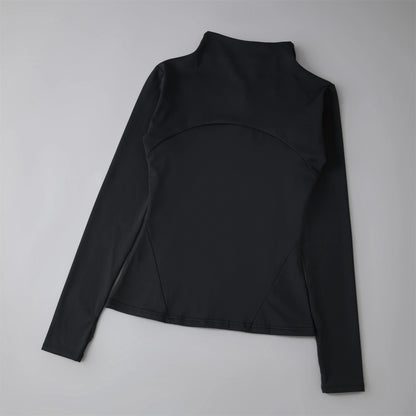 Women’s Sports Windbreaker Jacket — Long Sleeve Workout Top, Running Sweatshirt, Yoga Activewear